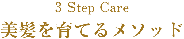 3StepCare 美髪を育てるメソッド