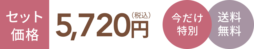 セット価格5,720円（税込）  今だけ特別  送料無料