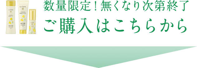 数量限定！無くなり次第終了 ご購入はこちらから