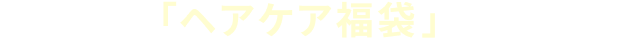 今年は「ヘアケア福袋」ご購入で