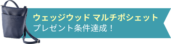 ウェッジウッド マルチポシェットプレゼント条件達成！