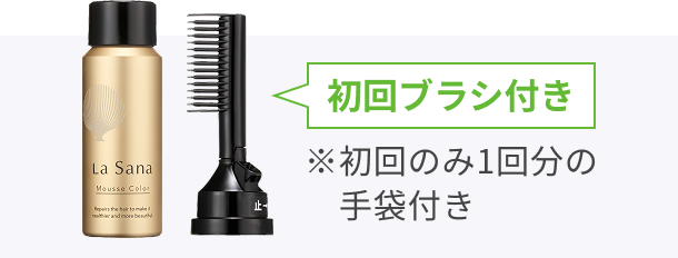 初回ブラシ付き ※初回のみ1回分の手袋付き