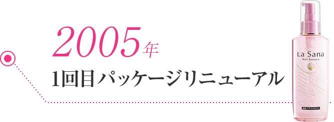 2005年 1回目パッケージリニューアル