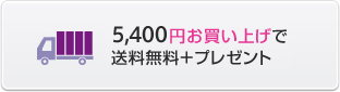 5,400円以上お買い上げで送料無料＋プレゼント