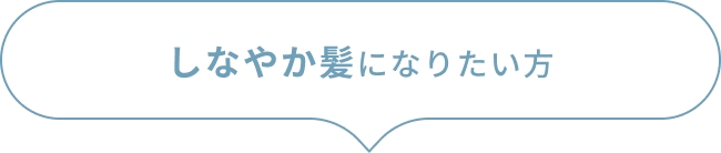 しなやか髪になりたい方