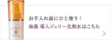 お手入れ前にひと塗り！ 海藻 導入 ジェリー 化粧水はこちら