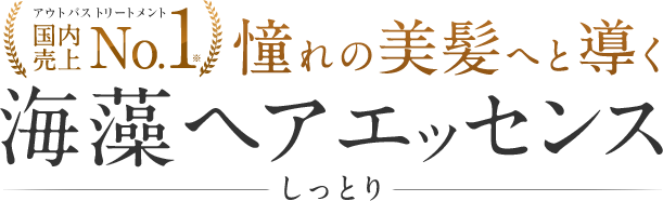 アウトバストリートメント 12年連続国内売上No.1 憧れの美髪へと導く 海藻 ヘア エッセンス しっとり
