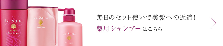 毎日のセット使いで美髪への近道！ 薬用 シャンプー はこちら