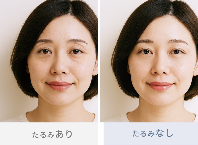 たるみあり たるみなし