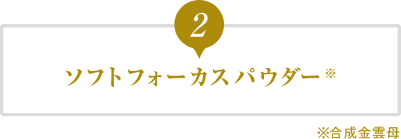 2.ソフトフォーカスパウダー