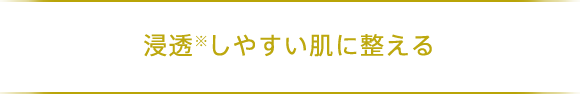 浸透※しやすい肌に整える